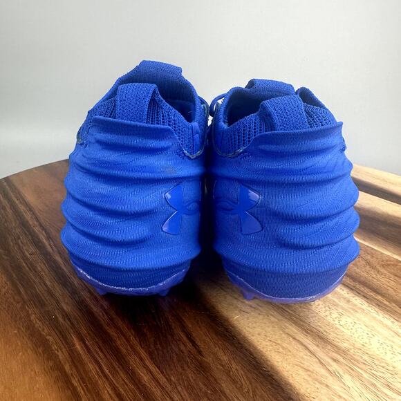 Under Armour Blur 2 MC Suede Blue Football Cleats 3027978-400 Men’s Size 15 - Picture 4 of 7